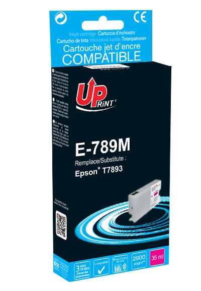 E-789M Per EPSON T7893 Cartuccia Inchistro magenta 34,2ml