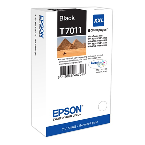 [C13T70114010] T7011 Cartuccia nchiostro nero 63,2 ml 3.400pg