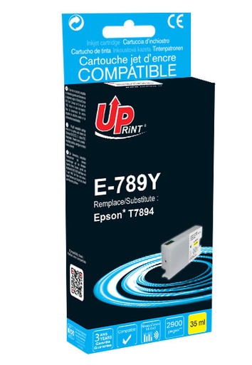 [EJ789YUP] E-789Y Per EPSON T7894 Cartuccia Inchistro giallo 34,2ml
