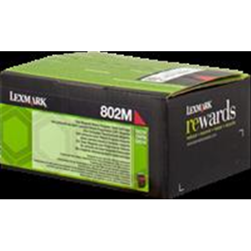LEX 802M  toner magenta 1.000pg, return program