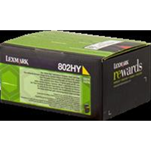 LEX 802HY toner giallo 3.000pg, return program