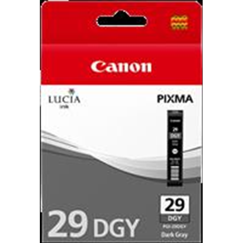 PGI-29dgy Cartuccia d'inchiostro grigio (scuro) 36ml, per circa 710 foto (Formato 10 x 15 cm)
