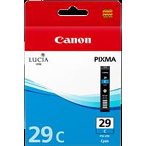 PGI-29c Cartuccia d'inchiostro ciano 36ml, per circa 1.940 foto (Formato 10 x 15 cm)