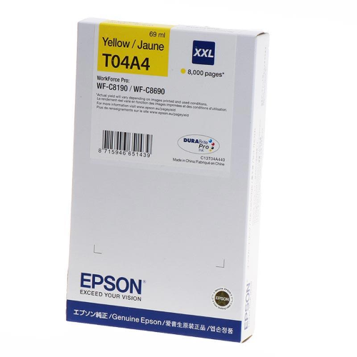 T04A4 Giallo cartuccia inchiostro 69ml  8.000pg