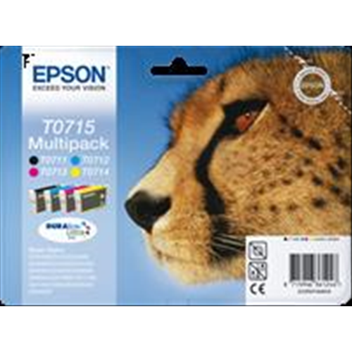 T0715 Multipack bk/m/c/y 4 cartucce: T0711 + T0712 + T0713 + T0714