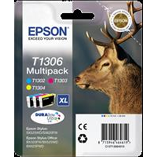 T1306 Multipack c/m/y 3 cartucce d'inchiostro: T1302 + T1303 + T1304