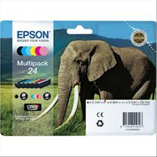 T2428 Multipack 6 pezzi nero-ciano-magenta-giallo-ciano chiaro-magenta chiaro