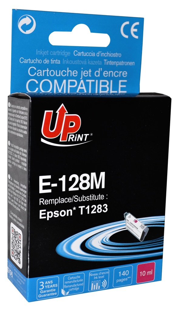 E-128M per EPSON T1283 Cartuccia inchiostro magenta 5 ml