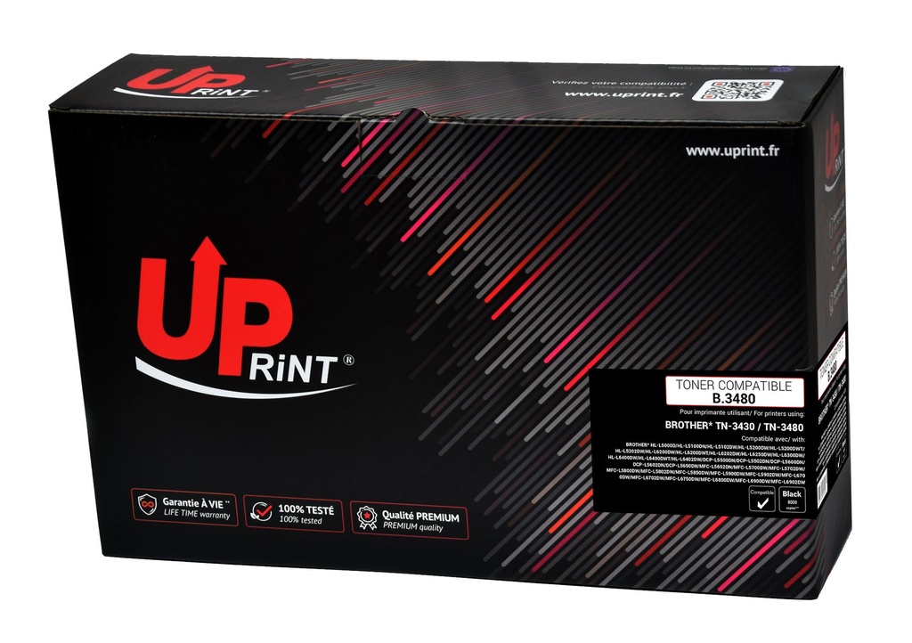 B.3480 per BROTHER TN-3430/80 Toner nero 8.000pg