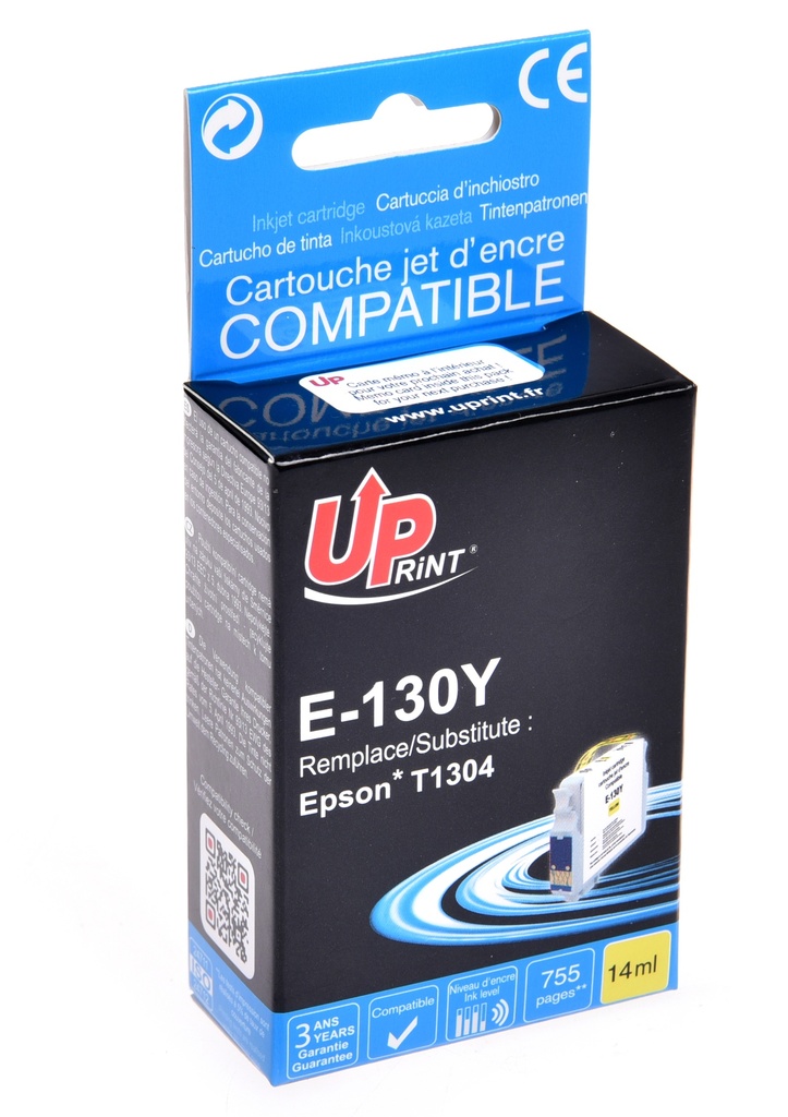 E-130Y Per EPSON T1304 Cartuccia Inchistro giallo 14ml