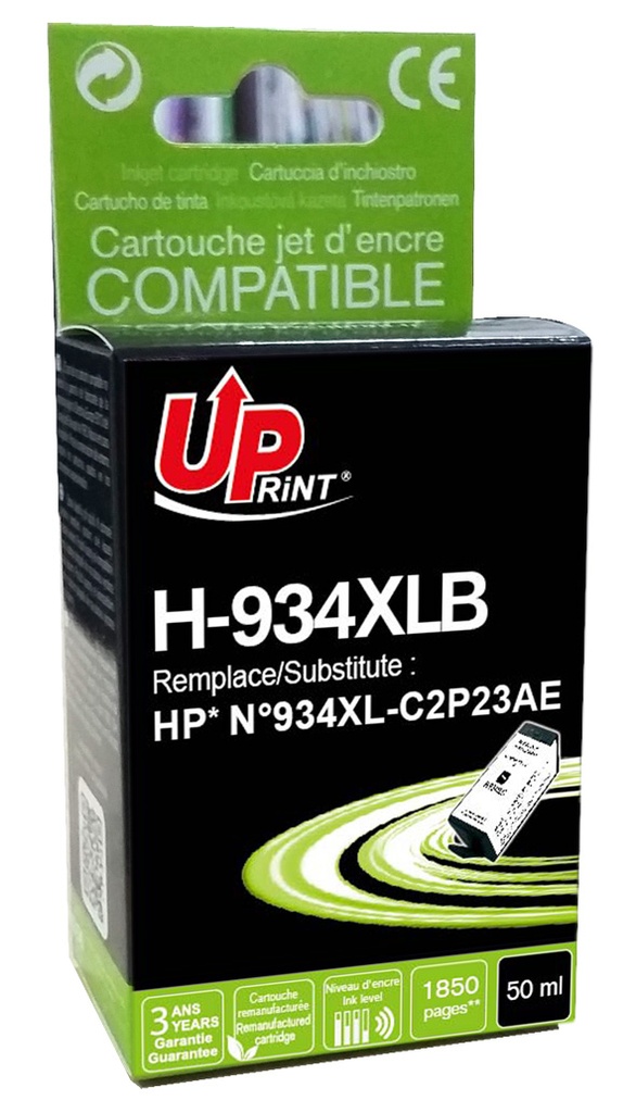H-934XLB per HP N.934XL cartuccia inchiostro nero 50 ml