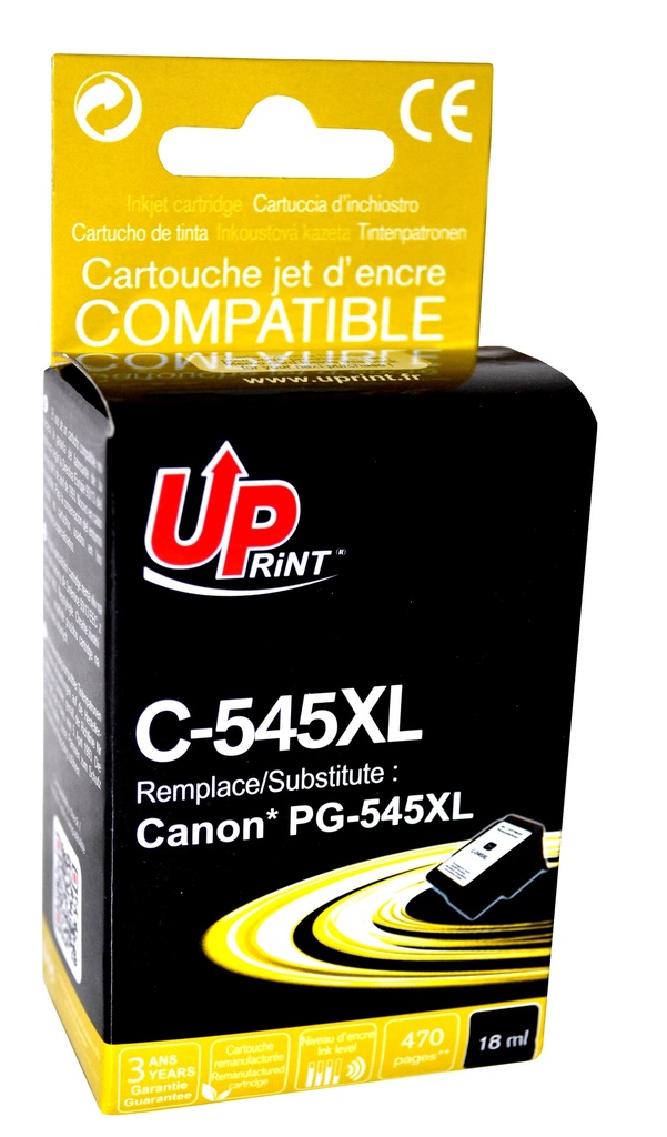 C-545XL per CANON PG-545XL Cartuccia inchiostro nero 18ml