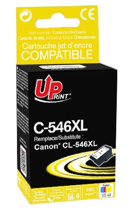 C-546XL per CANON CL-546XL Cartuccia inchiostro colori 15ml