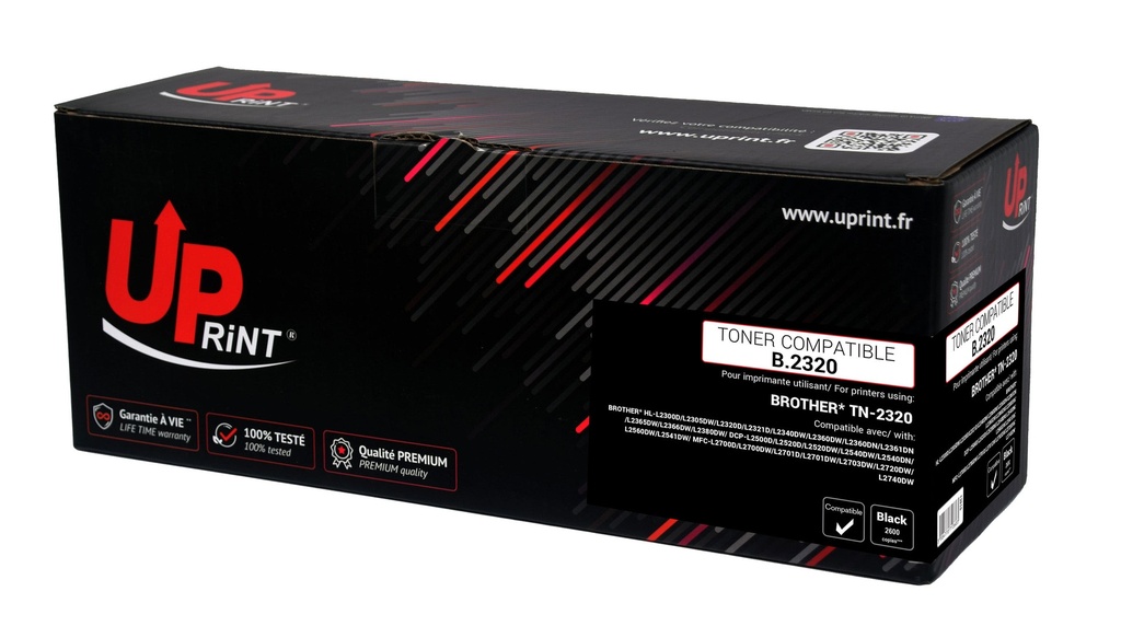 B.2320 per BROTHER TN-2320 TN-2310 Toner nero 2.600 pg
