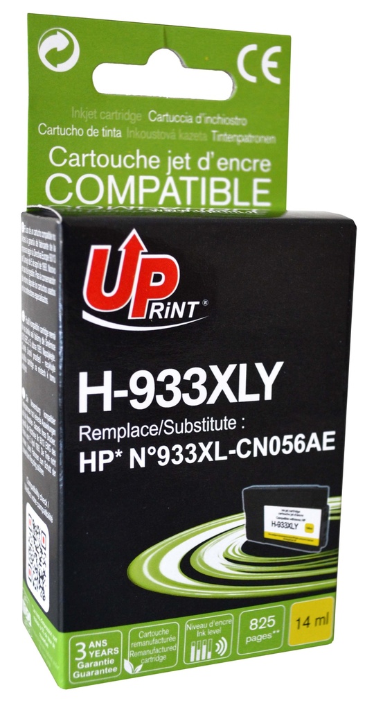 H-933XLY per HP N.933XL Cartuccia inchiostro giallo 14 ml