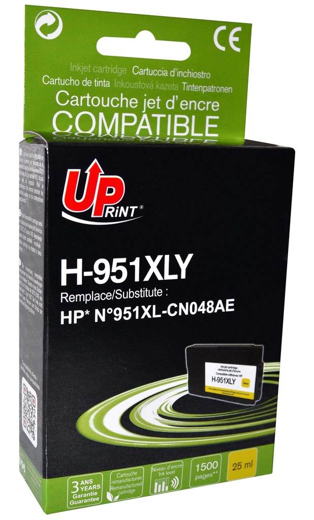 H-951XLY per HP N.951XL Cartuccia inchiostro giallo 25 ml