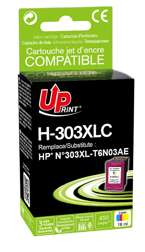 H-303XLCL per HP N303XL Tricromia cartuccia inchiostro  18ml  450pg