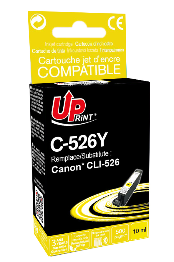 C-526Y per CANON CLI-526 Y Cartuccia inchiostro giallo 10 ml