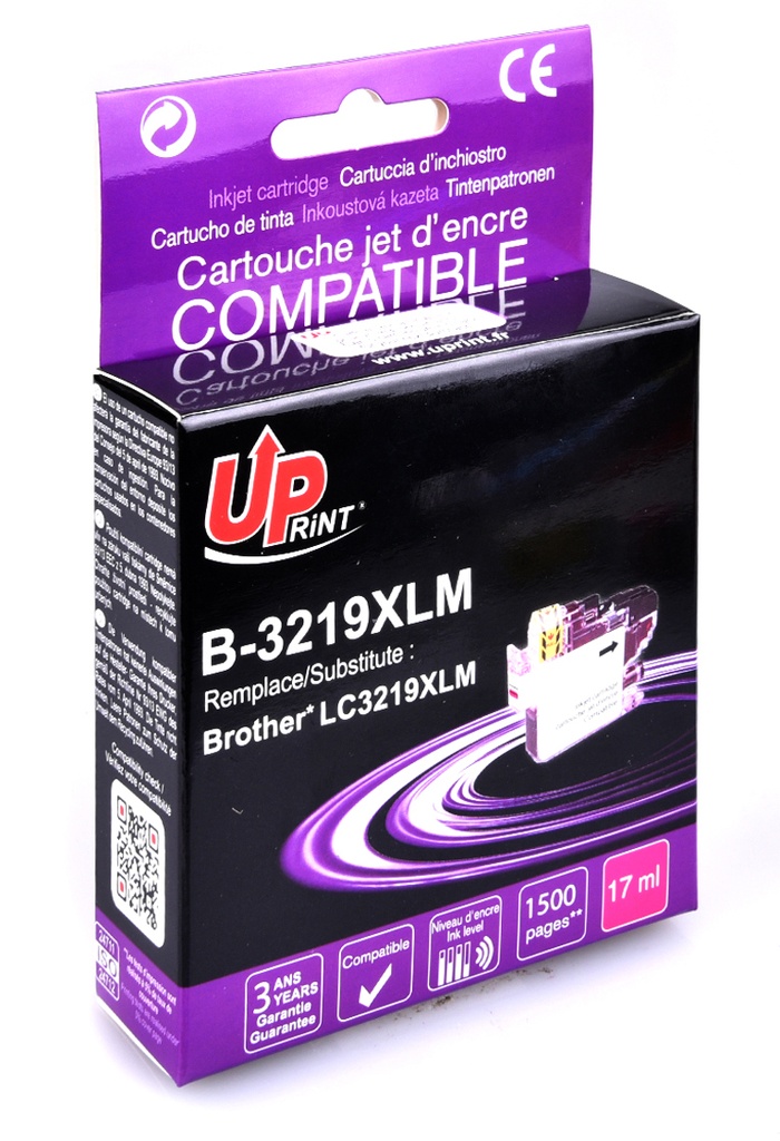 B-3219XLM per BROTHER LC-3219/3217 XLM Cartuccia inchiostro magenta 17ml  1.500pg