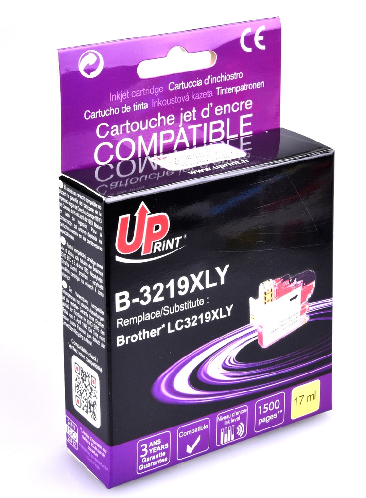 B-3219XLY per BROTHER LC-3219/3217 XLY Cartuccia inchiostro giallo 17ml  1.500pg