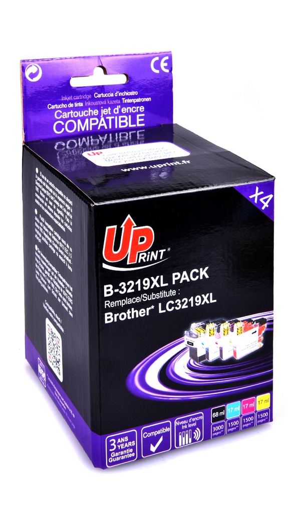 B-3219XL PACK per BROTHER LC-3219/3217 Multipack 4 cartucce nero-ciano-magenta-giallo