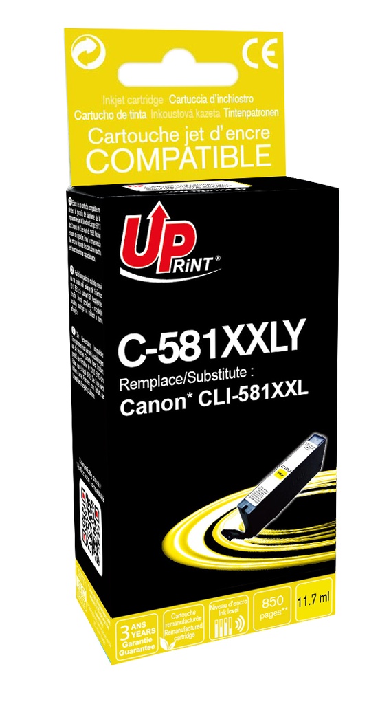 C-581XXLY per CANON  CLI-581XXL Giallo Cartuccia inchiostro 11,7ml