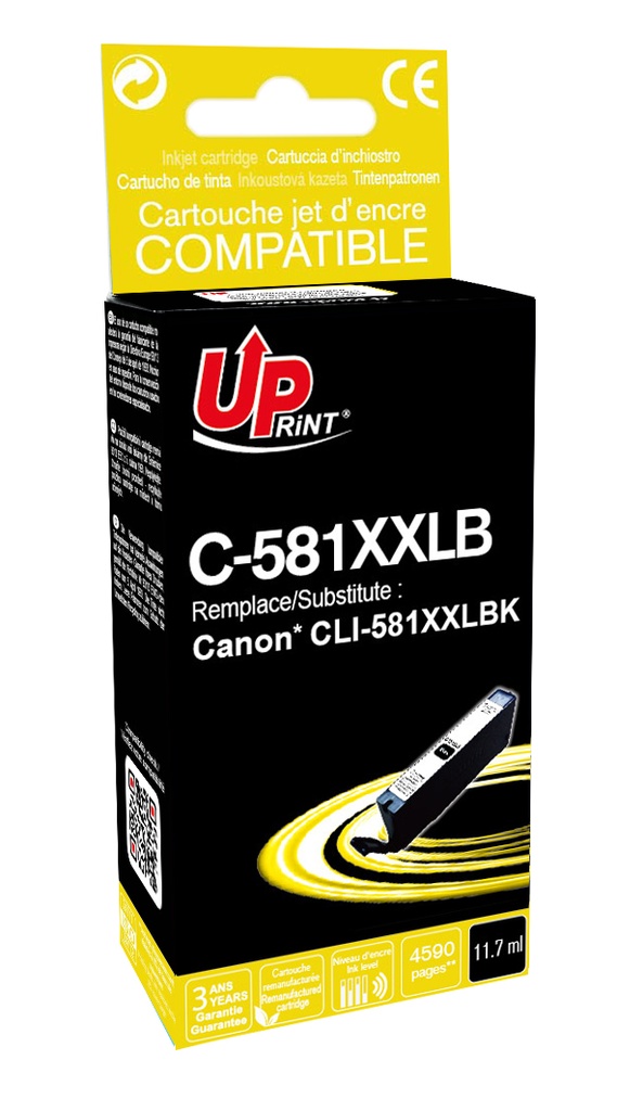 C-581XXLB per CANON CLI-581XXL Nero Cartuccia inchiostro 10,5ml