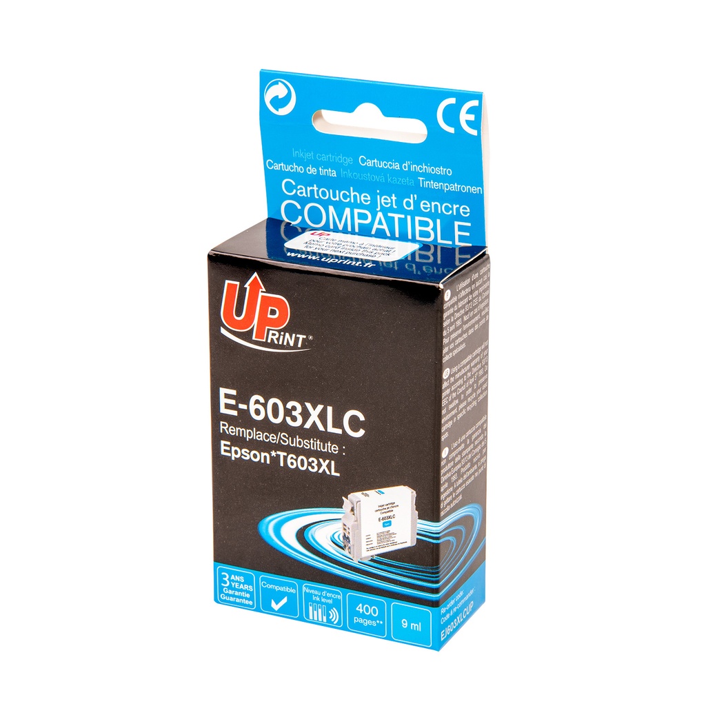 E-603XLC per EPSON 603 XL Cartuccia inchiostro ciano 400pg  9ml