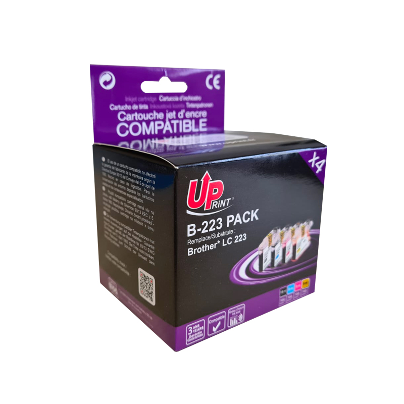 B-223 PACK Per BROTHER LC-223 MULTIPACK 4 Cartucce inchiostro nero-ciano-magenta-giallo