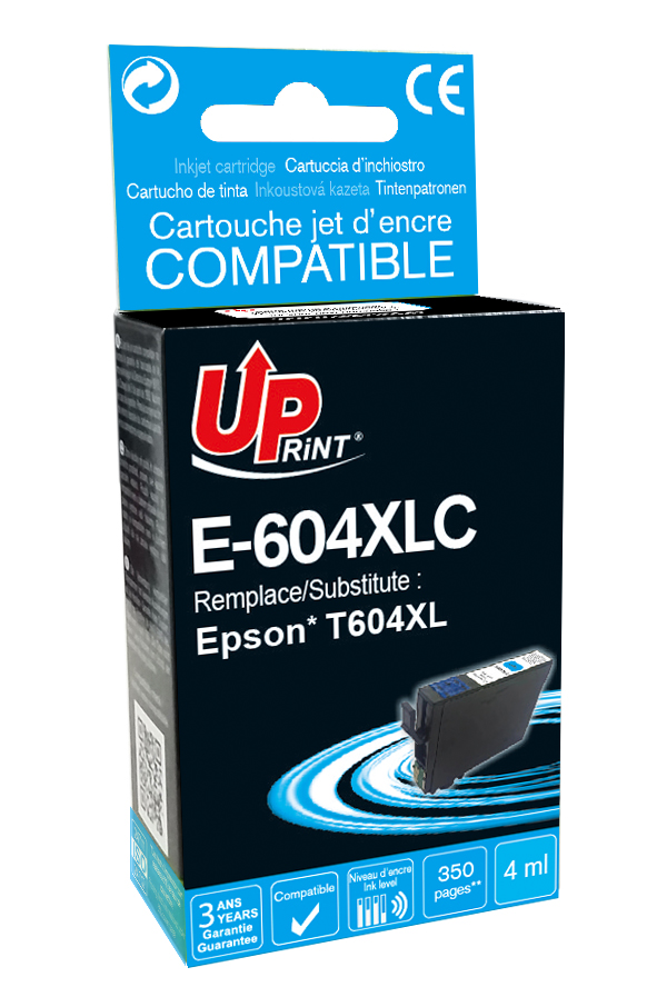 E-604XLC Per EPSON 604 Cartuccia inchiostro ciano 4 ml