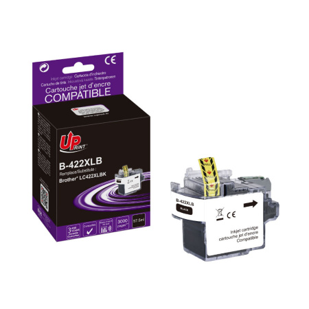 B-422XLB per BROTHER LC-422XLBK Nero cartuccia inchiostro 3.000pg  57,5ml