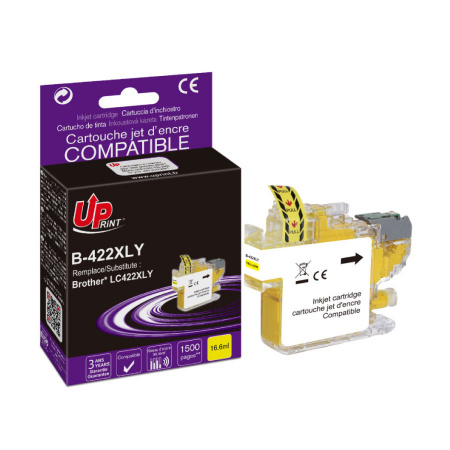B-422XLY per BROTHER LC-422XLY Giallo cartuccia inchiostro 1.500pg  16.6ml
