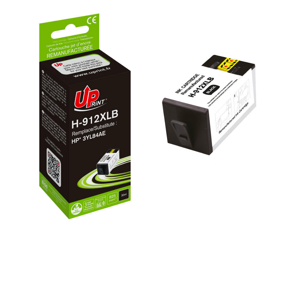 H-912XL BK per HP 3YL84AE Cartuccia nera 825pg  30ml
