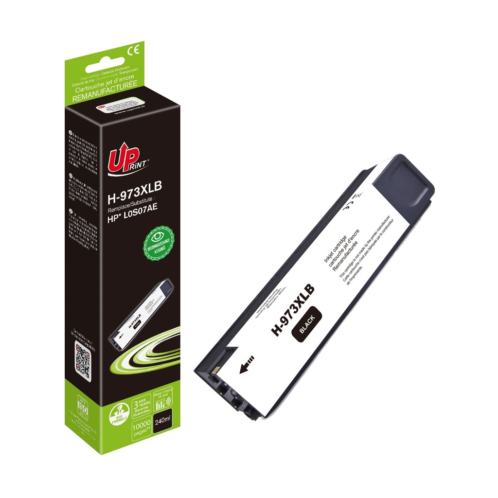 H-973XLBK per HP.973X Nero cartuccia inchiostro 240ml