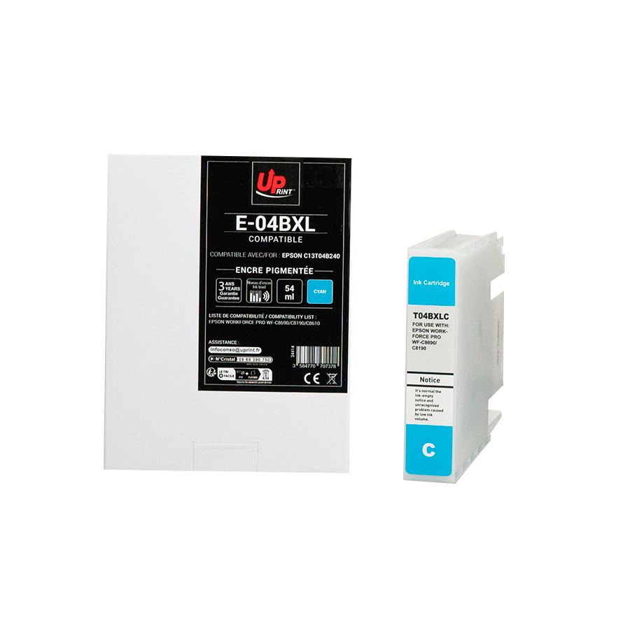 E-04BXL C per EPSON C13T04B240 cartuccia inchiostro ciano 54ml