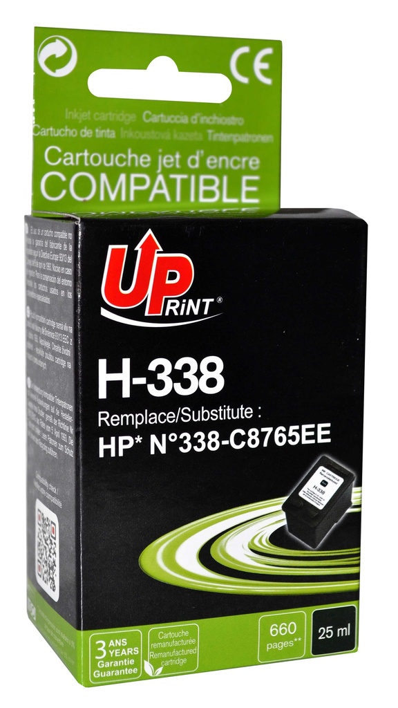 H-338B per HP N.338 Cartuccia inchiostro nero 25 ml