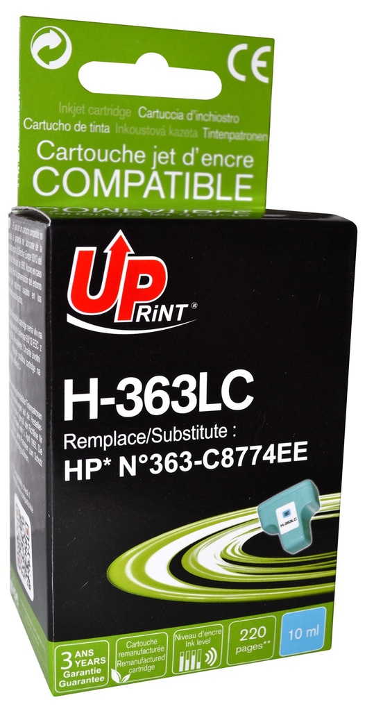 PROMO SUL DISPONIBILE # H-363LC per HP N.363XL Cartuccia inchiostro LIGHT ciano 10 ml