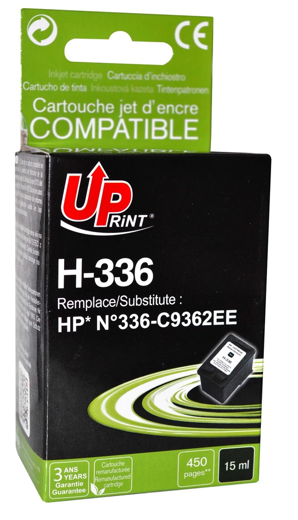 H-336B per HP N.336 Cartuccia inchiostro nero 15 ml