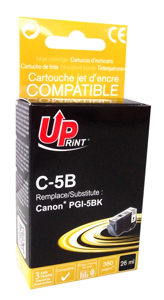 PROMO SUL DISPONIBILE # C-5B per CANON PGI-5 Cartuccia inchiostro nero 26 ml