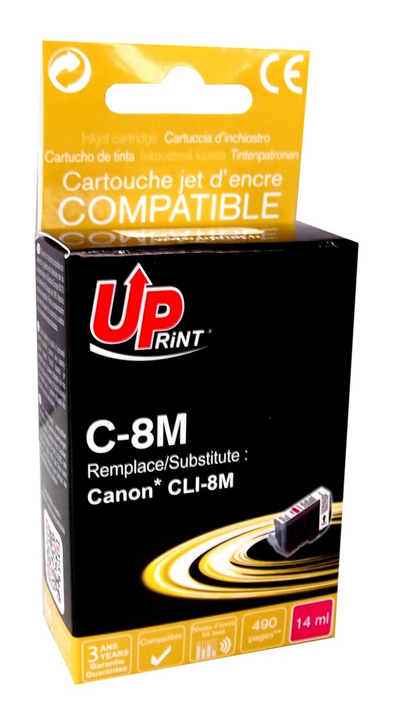 PROMO SUL DISPONIBILE # C-8M per CANON CLI-8 M Cartuccia inchiostro magenta 14 ml