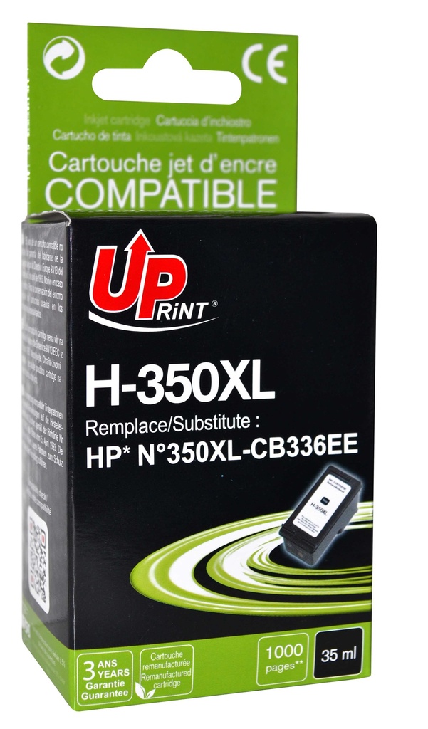 H-350XLB per HP N.350XL Cartuccia inchiostro nero 35 ml