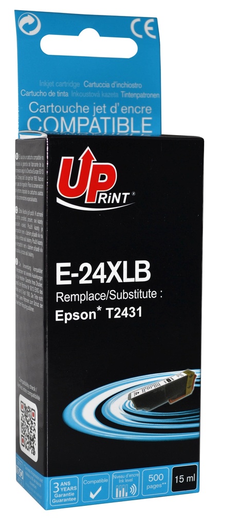 E-24XLB per EPSON T2421 T2431 Cartuccia inchiostro nero 15 ml