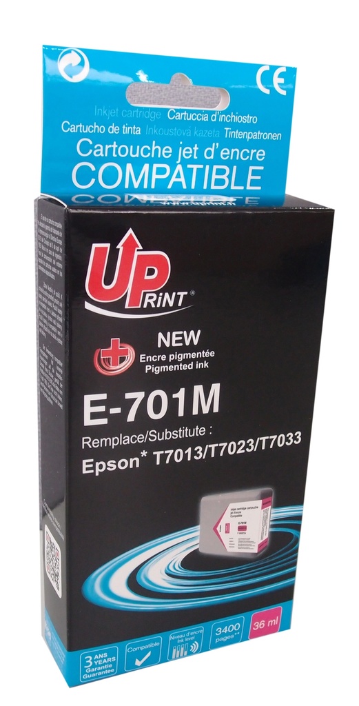 E-701M per EPSON T7013 T7023 T7033 Cartuccia inchiostro magenta 36 ml