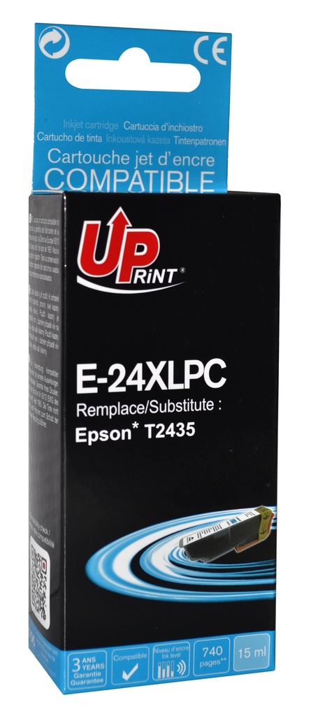 E-24XLPC per EPSON T2425 T2435 Cartuccia inchiostro FOTO ciano 15 ml