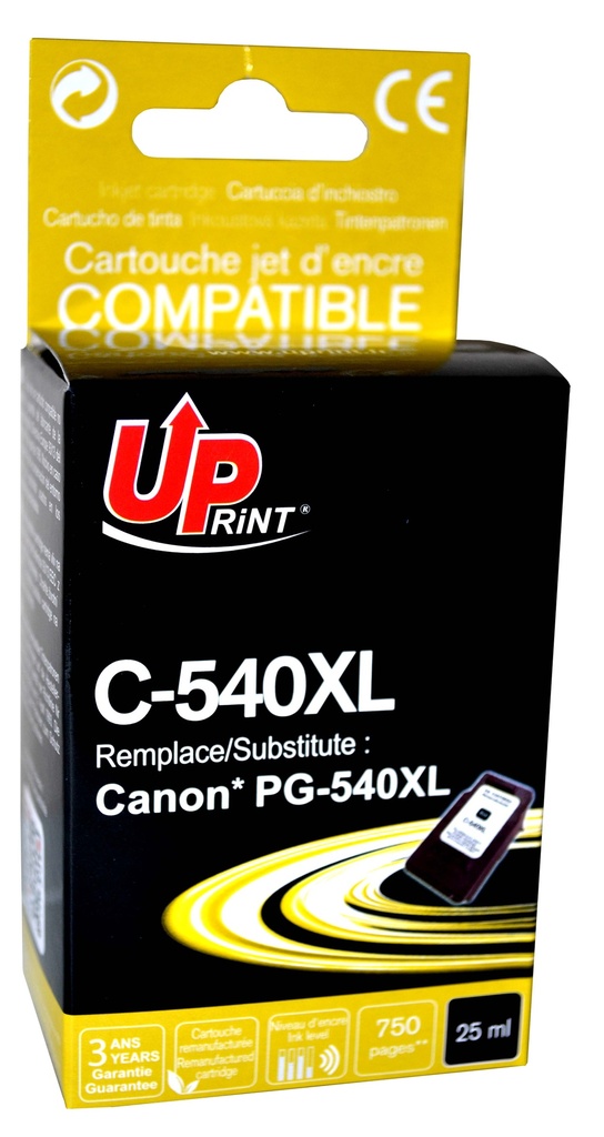 C-540B per CANON PG-540XL Cartuccia inchiostro nero 25 ml