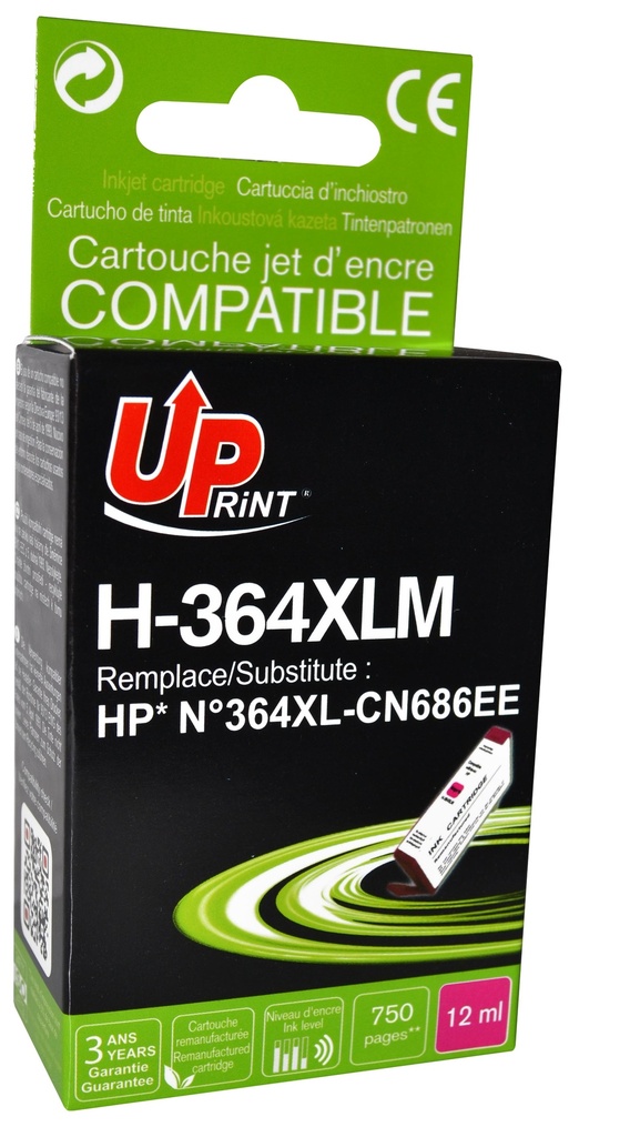 H-364XLM per HP N.364XL Cartuccia inchiostro magenta 12 ml