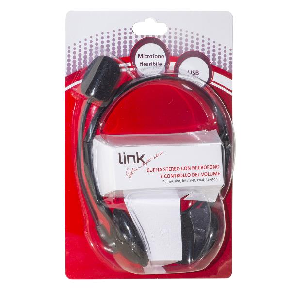 CUFFIA CON MICROFONO USB