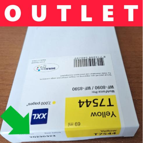 OUTLET - FUORI GARANZIA DAL 23/03/2023 # T7544 Cartuccia inchiostro giallo 69ml