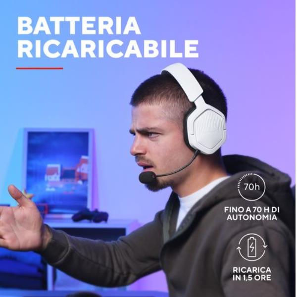GXT493W CARUS WIRELESS HEADSET WHIT