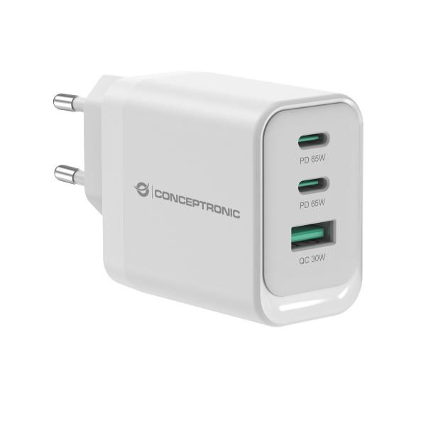 3-PORT 65W GAN USB PD CHARGER